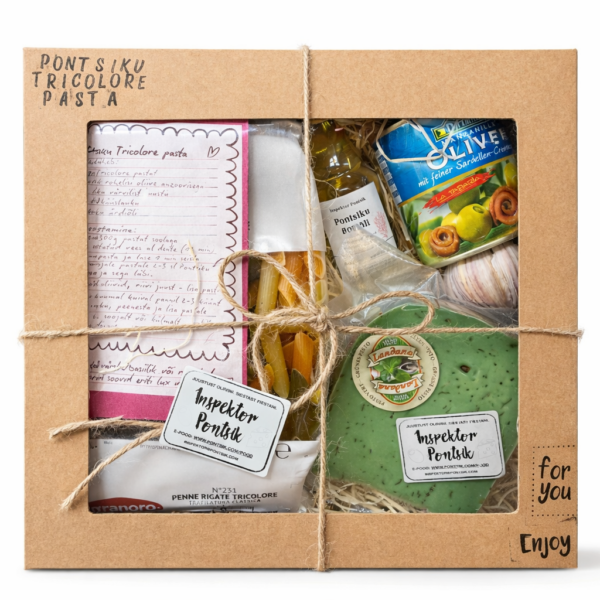 Pontsiku Tricolore Pasta kinkekarp