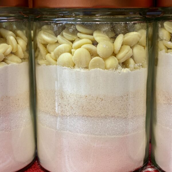 Pontsiku küpsisesegu purgis - valge šokolaadi & sidruniga